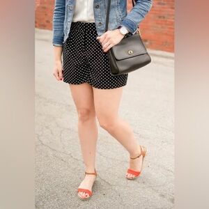 Old Navy Black White Polka Dot Shorts